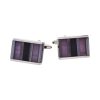 Multi Stripe Grey Cat’s Eye Cufflinks
