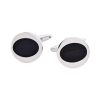Black Oval Cat’s Eye Cufflinks
