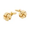 Gold Plated Knot Cufflinks