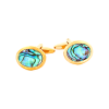 Abalone Gold Plated Cufflinks