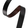 Black & Tan Plain Spanish Leather Reversible Belt - Strap Only