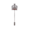 Crystal Crown Lapel Pin