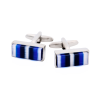 Blue Striped Cat’s Eye Cufflinks