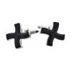 Black Cross Enamel Cufflinks