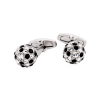 Crystal & Jet Ball Cufflinks