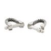 Antique Rhodium Wrap Around Cufflinks
