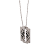 Stainless Steel Razor & Spider Pendant & 55cm Ball Chain
