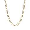 Ion Plated 14k Gold Polished Stainless Steel Figaro Neck Chain