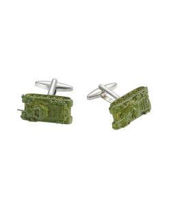 Green Army Tank Cufflinks