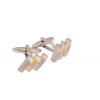 Brushed Rhodium & Brushed Gold Plated Cufflinks