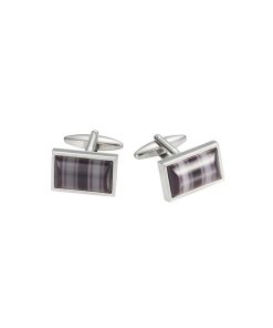 Multi Purple Striped Cat’s Eye Cufflinks