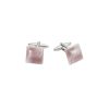 Lilac Square Cat’s Eye Cufflinks