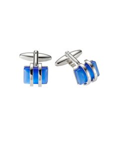 Sky Blue Cat’s Eye Cufflinks
