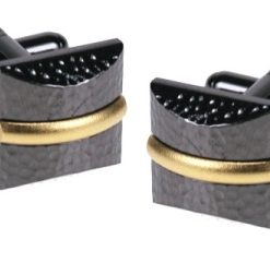 Gun Metal & Matt Gold Plated Cufflinks