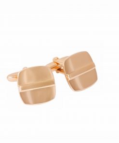 Polished Rose Gold plated Cufflinks