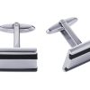 Stainless Steel & Onyx Cufflinks