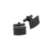 Stainless Steel Ion Plated Black Grill Cufflinks