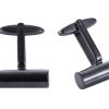 Stainless Steel &Ion Plated Black Cufflinks
