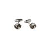 Stainless Steel &Ion Plated Gun Metal Knot Cuffinks