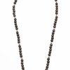 Copper Stone Bead Stainless Steel Neck Chain
