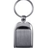 Rhodium Plated & Stainless Steel Plate Keyring