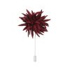 Burgundy Flower Lapel Pin