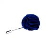 Navy Flower Lapel Pin