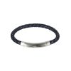 Nero Italian Leather & Stainless Bracelet
