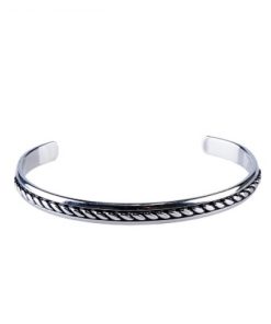 Stainless Steel & Ion Plated Antique Patterned Bangle