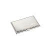 Card Case In Wave Pattern Brushed Stainless Steel