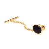 Gold Plated Onyx Tie Tak