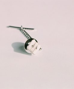 Rhodium Plated Tie Tak