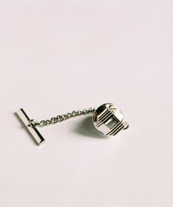 Rhodium Plated Tie Tak