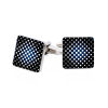 Black Blue White Cufflinks