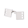 Brush Rhodium Plated Cufflinks