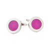 Dark Purple Enamel Cufflinks