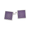 Purple Enamel Cufflinks