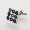 Blue Circled Enamel Cufflinks