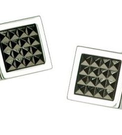 Rhodium Gun Metal Cufflinks