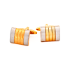 Brush Rhodium Gold Cufflinks