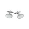 White Cat’s Eye Oval Cufflinks