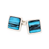 Blue Venitian Glass Cufflinks