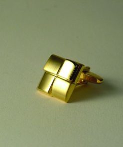 Gold Brush Gold Cufflinks