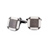 Brushed Rhod Gun Metal Cufflinks