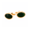 Jade Gold Plated Cufflinks