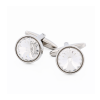 Rhodium Crystal Cufflinks
