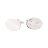 Rhodium Diamonte Cufflinks