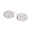 Rhodium Diamonte Cufflinks