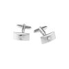 Rhodium Crystal Cufflinks