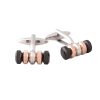 Ion Plated Black Rose Gold Steel Cufflinks
